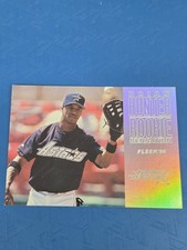 1996 Fleer Rookie Sensations #7 Brian Hunter Houston Astros BASEBALL Card 1J. rookie card picture