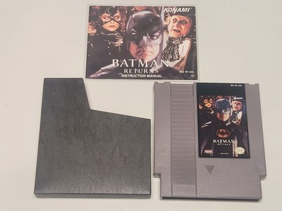 Batman Returns Nintendo NES Game Manual Cartridge Authentic