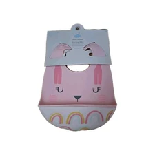 Cloud Island Silicone Bibs 2 Pack NEW