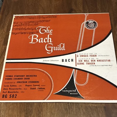 Vanguard BG 502 LP Vinyl Bach Cantatas 34 & 56 Vienna Symphony Orchestra