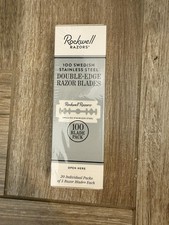 ROCKWELL RAZORS DOUBLE EDGE SWEDISH STAINLESS STEEL BLADES - 100 PACK Lot Of 7