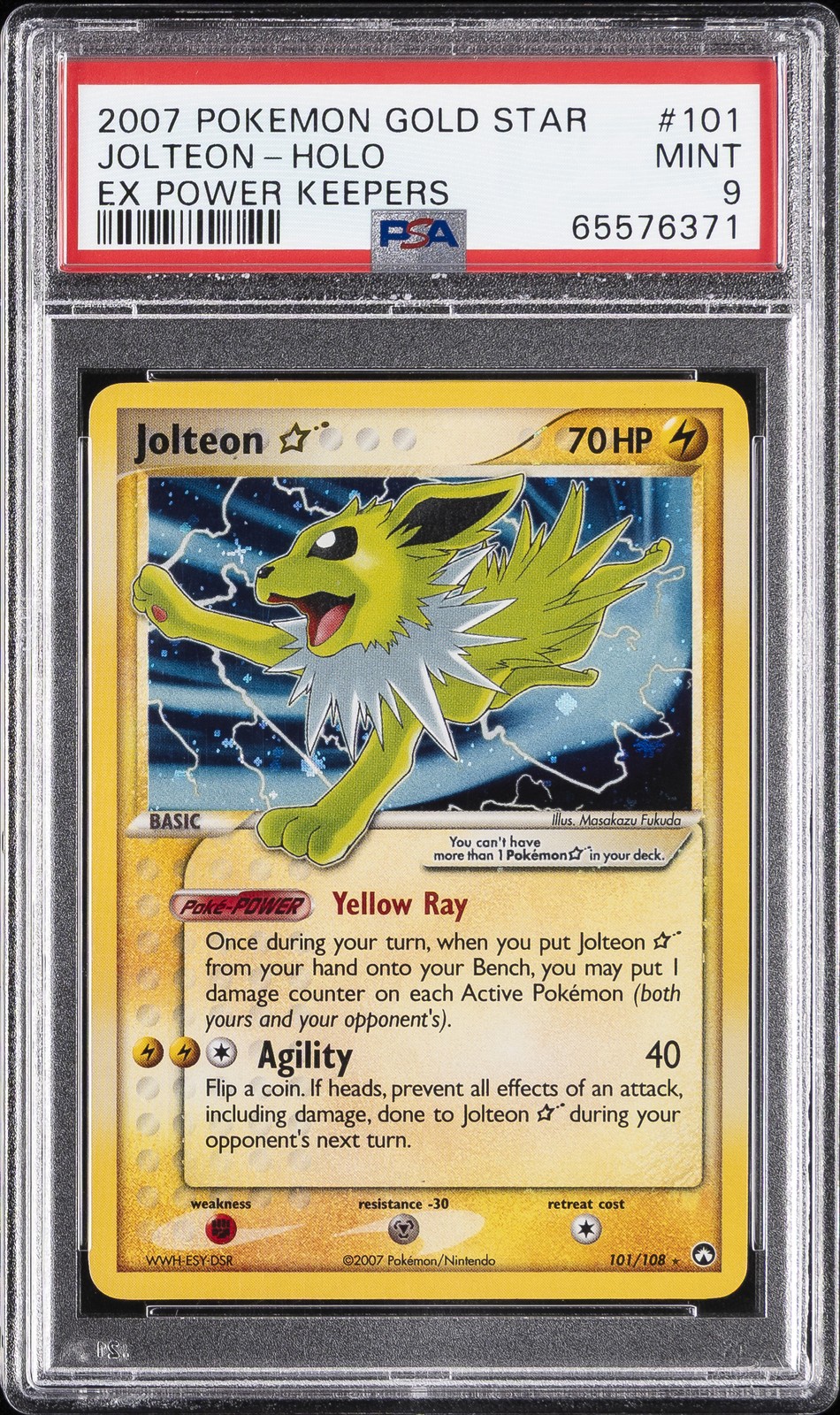Jolteon Gold Star #101