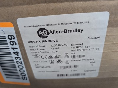 New AB 2097-V31PR2 Free Shipping New in Box New Factory Sealed PLC US