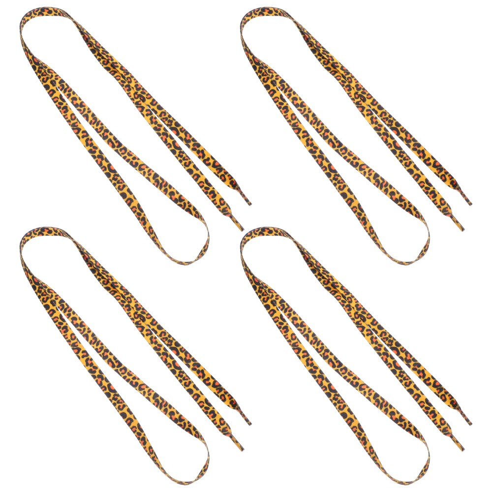 APL 2 paia lacci leopardati lacci piatti marroni lacci per scarpe mimetici lacci per scarpe
