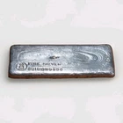 Harrington 10oz .9998 Vintage Poured Silver Ingot Great Pour Lines Rare Bar