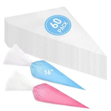 Piping Bags 16-Inch Extra Thick Pastry Bag Disposable Heavy Duty Baking Supplies
