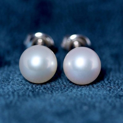 Mikimoto 7.8mm Earrings K18WG Pearl Akoya Pearl Akoya Pearl 1P 