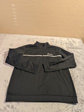 Nike Golf Pullover Mens Large Black Therma-FIT Tour Performance Quarter Zip