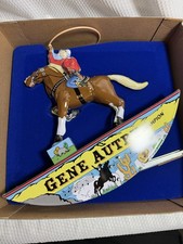 Schylling Gene Autry Vintage Reproduction Wind-Up Tin Toy with Box