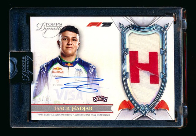 2025 Topps Dynasty F1 #DAP-IHAI Isack Hadjar RC ROOKIE Patch Autograph #04/10