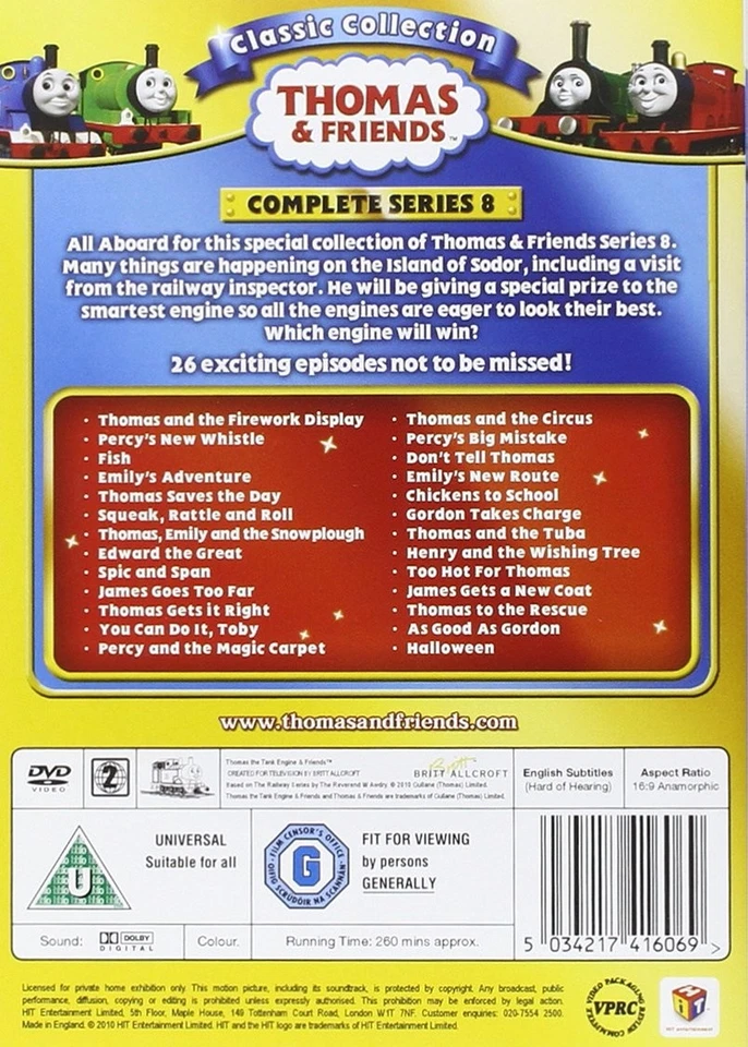 Thomas Friends Classic Collection Series 8 (DVD) (UK IMPORT) - Image 2 of 2