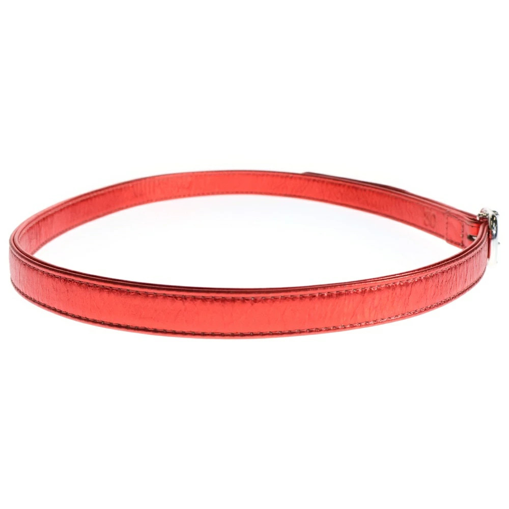 Chrome Hearts BLT Gunslinger 1.0 Metallic Leather Belt Size 30 Red Silver 925 thumbnail 6