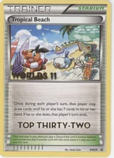 Tropical Beach Pokemon Worlds 11 Top Thirty-Two Promo BW28