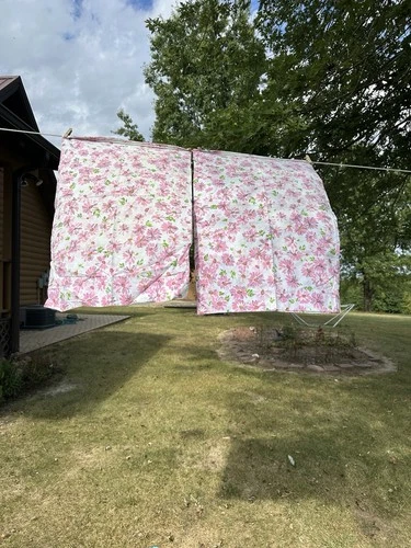 Vtg 1960s Mod Pink Green Daisy  Pillowcase Set Dan River Retro Floral