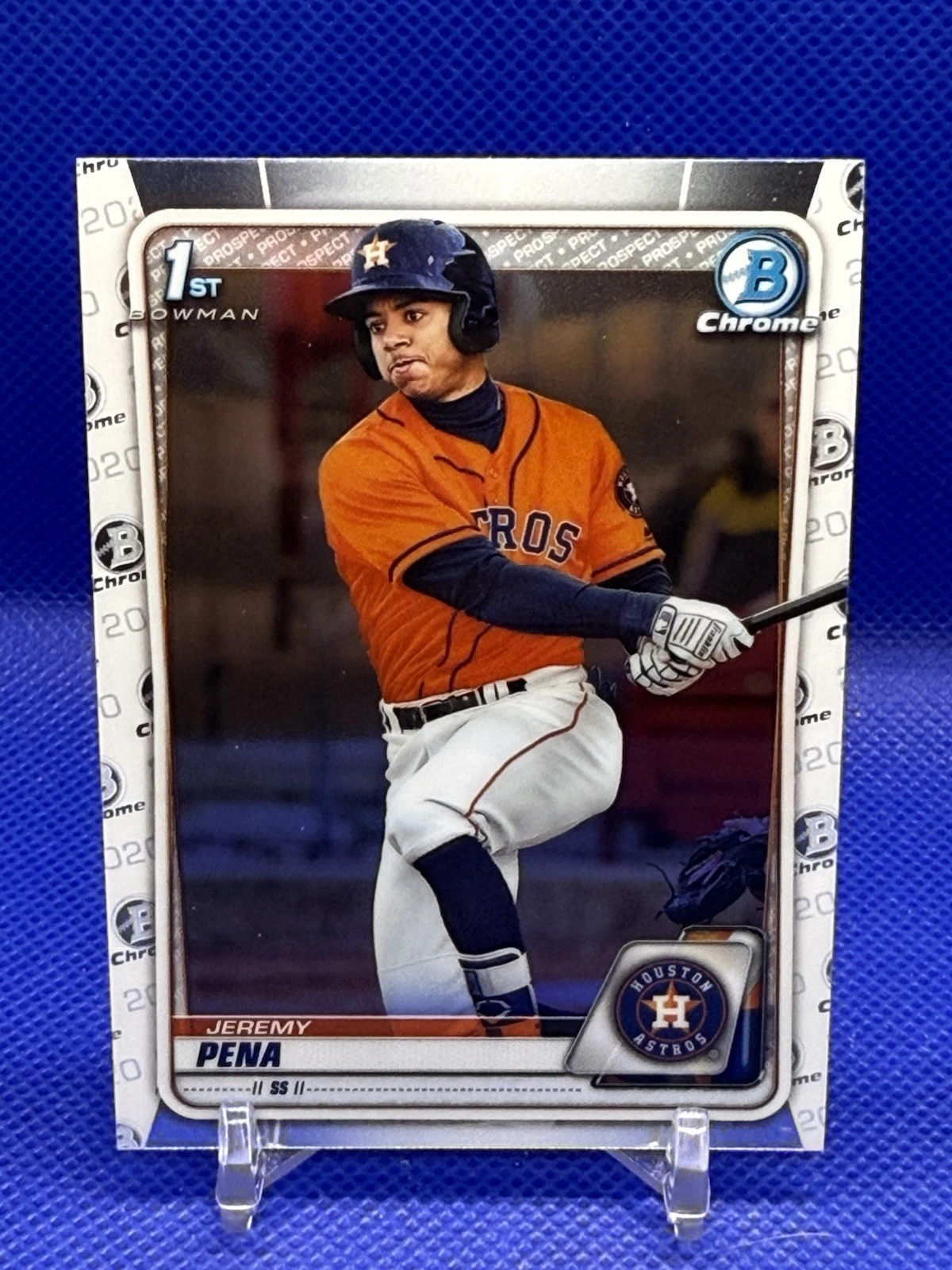 JEREMY PENA 1st Bowman 2020 Chrome 10 #BCP61 Houston Astros World Series MVP