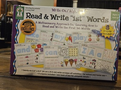 KEY EDUCATION CARSON DELLOSA READ & WRITE 1ST WORDS WRITE ON WIPE OFF AGES 4+
