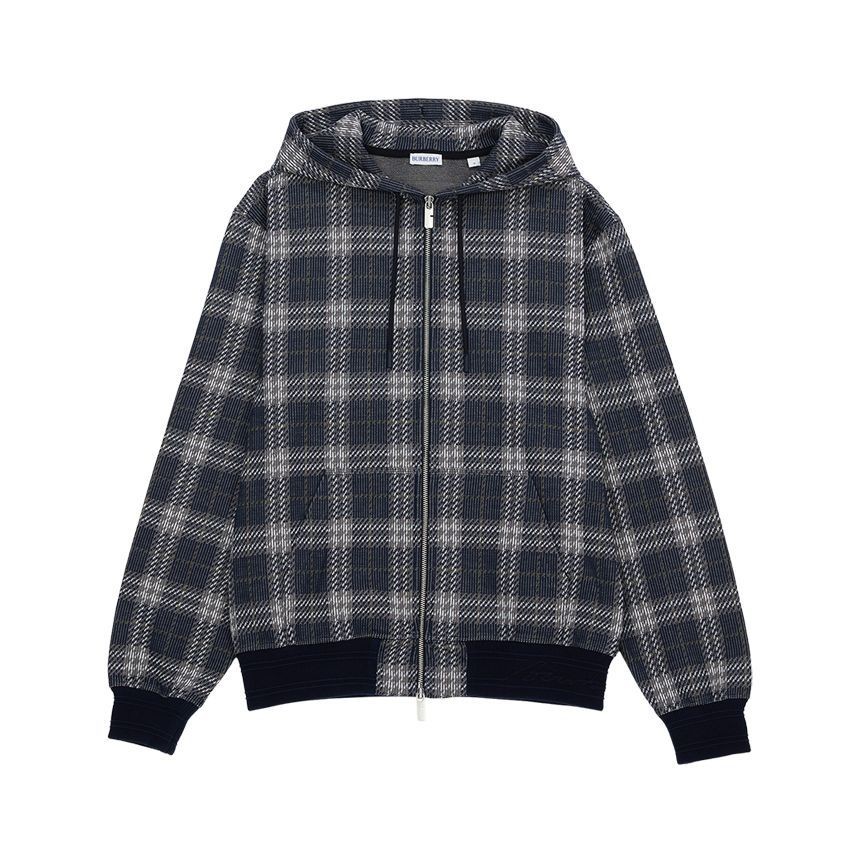 Burberry Checked Men's Hoodie Zip-Up 132278910 | eBay