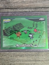 2025 Topps Chrome SpongeBob 25th Mussel Beach Kelp Green Refractor #60