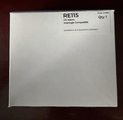 Alula RE115 GE Interlogix Compatible Wireless Co Sensor