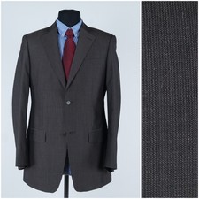 Mens Dark Brown Blazer 40R US Size A.W.DUNMORE Wool Sport Coat Jacket