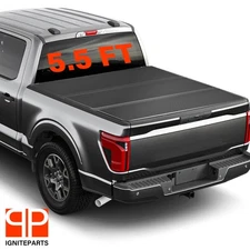 For 2015-2024 Ford F150 F-150 Truck Bed 5.5FT Tonneau Cover Hard Tri-Fold