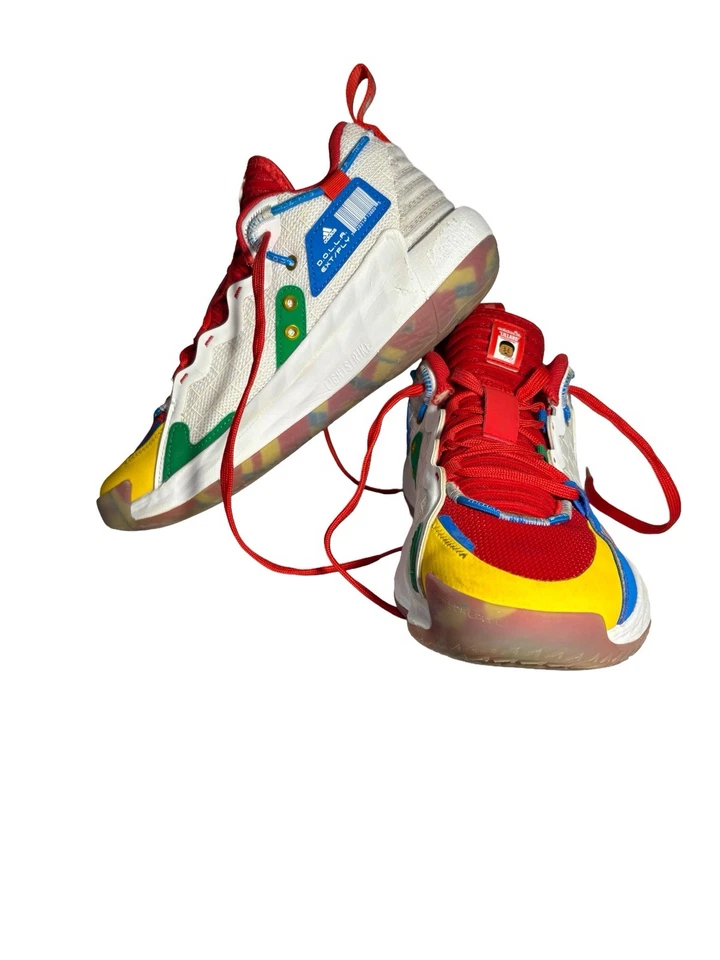 Raro Adidas Baloncesto Dama 7 EXTPLY J "Bye Bye" Multi GS Talla 7 Foto 4 de 4