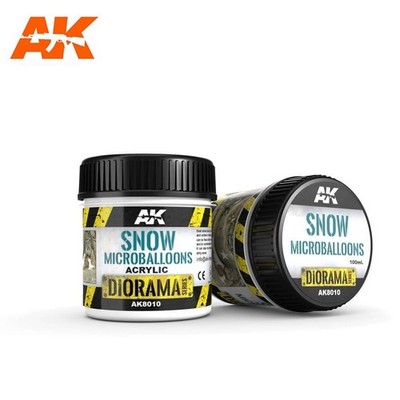 AK Interactive Snow Microballoons 100ml AK8010 Eis Funkel Effect Winter Terrain