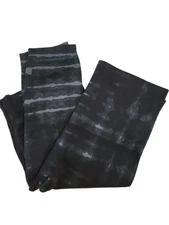 SPANX Blue Green Look At Me Now Cropped Seamless Leggings Medium