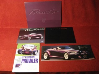 1996 2000 Plymouth Prowler Sales Brochure Lot Booklet Catalog Original