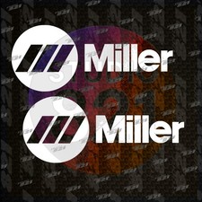 MILLER WELDER (set Of 2) DECAL STICKER WHITE ...