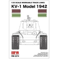 Rye Field Model RM-5077 - 1/35 Workable Track Links For KV-1 (Plastic Model)