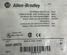 Allen-Bradley 800F-MN7B LED Module With Metal Latch Blue