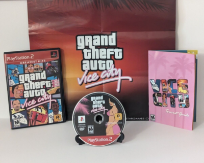 PLAYSTATION 2 GRAND THEFT AUTO VICE CITY, PS2 GTA *COMPLETE IN BOX