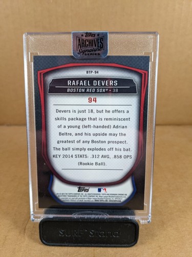 2018 Topps Archives Signature Series, Rafael Devers, 1/1 - Picture 2 of 2
