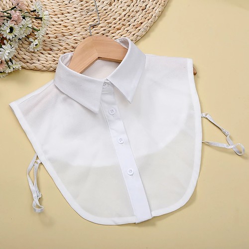 Fake Collar Lapel Shirt Necklace Ladies Women False Detachable Blouse Peter Pan - Picture 6 of 11