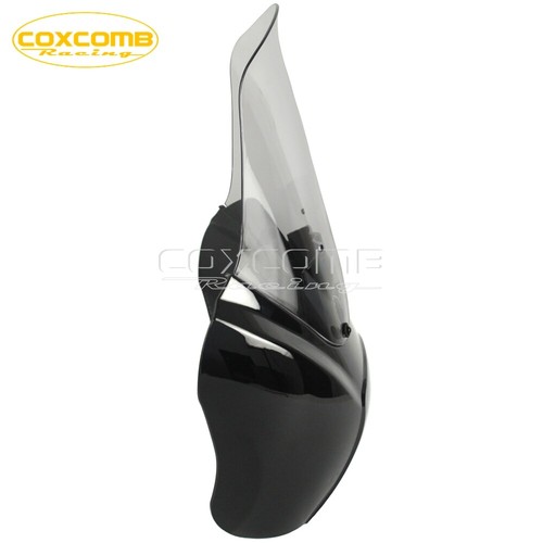 Smoke/Clear Front Headlight Fairing w/ 15" Windshield Fit for Harley Dyna 06-17 - Picture 9 of 20