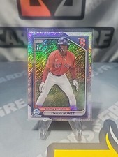 STARLYN NUNEZ 2024 BOWMAN CHROME SHIMMER REFRACTOR RC BOSTON RED SOX #BCP-207