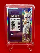 2020 Panini Contenders DJ LeMahieu Draft Ticket Purple 57/99 #55 NY Yankees