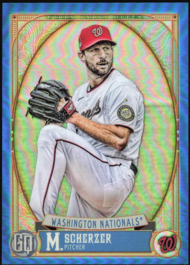 2021 Topps Gypsy Queen - Max Scherzer #238 Chrome Blue Refractor /99 ...