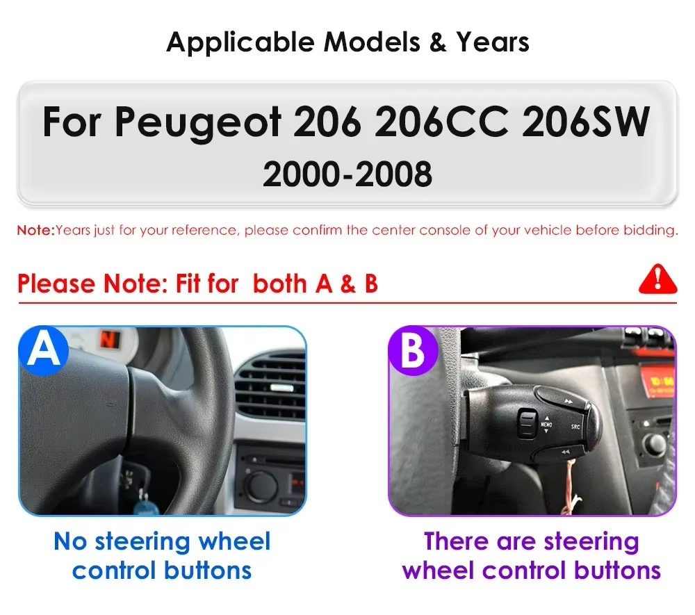 Android Car Stereo With CarPlay & Android Auto - 13.1" Touchscreen GPS For Peugeot 206 & Citroen C2 - View #8