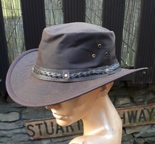 schwarz oder braun   Wachs Wax Regen Country Oilskin Hut Australien 