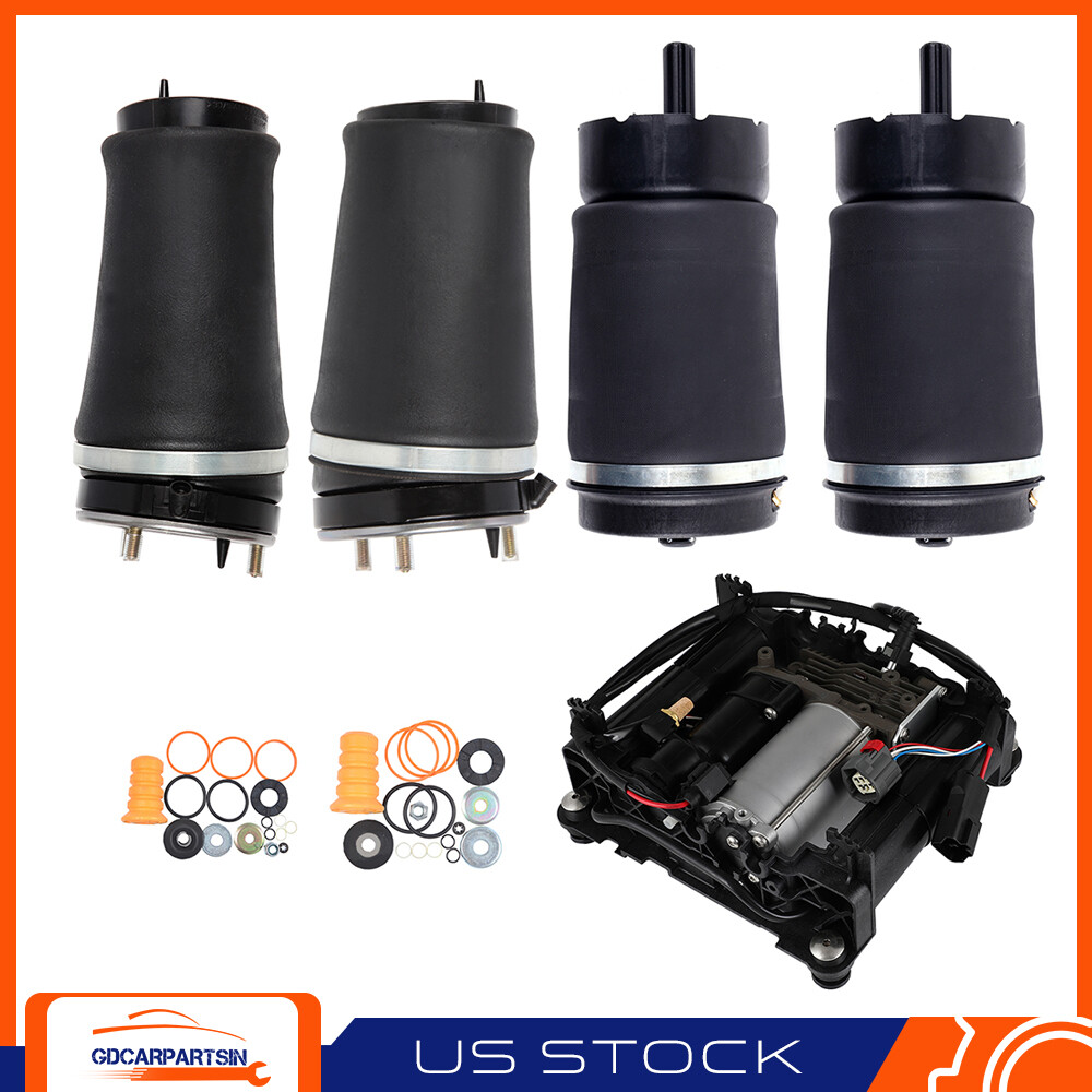 For Land Rover Range Rover HSE L322 5PC Air Suspension Spring  &Compressor Pump