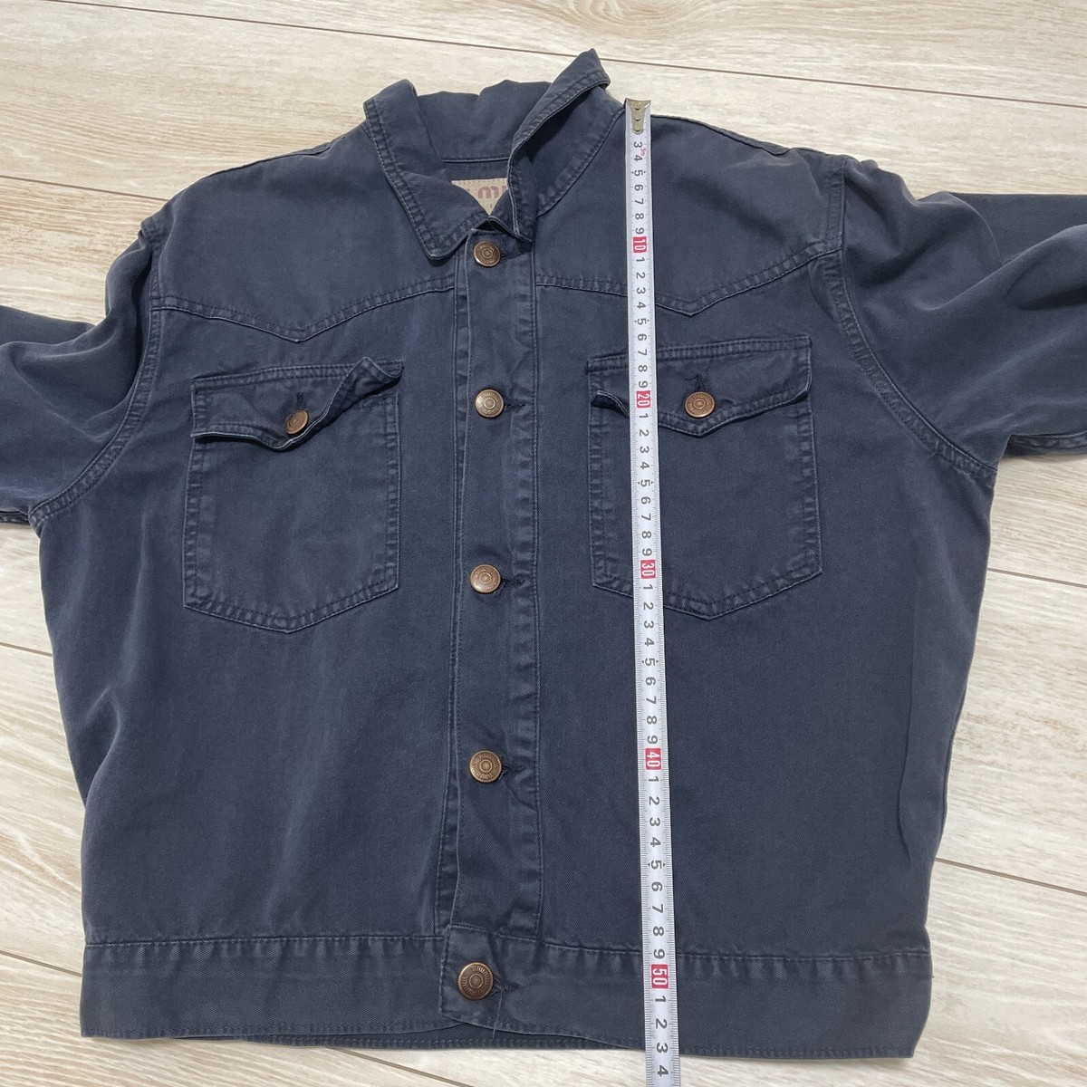 MIU MIU jacket Pants Denim Ensemble Navy Vintage Size M Rare MIU MIU jacket Pants Denim Ensemble Navy Vintage Size M Rare