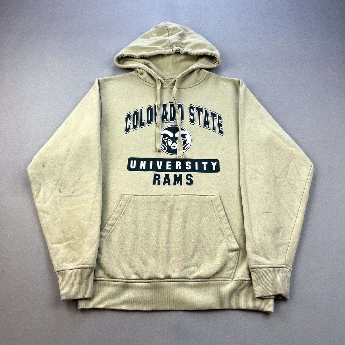 Colorado State University Hoodie Sweatshirt Adult Small Yellow CSU