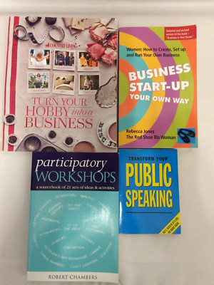 x4 Books-Business Start Up-Hobby to Business-Running Workshops-Public Speaking.