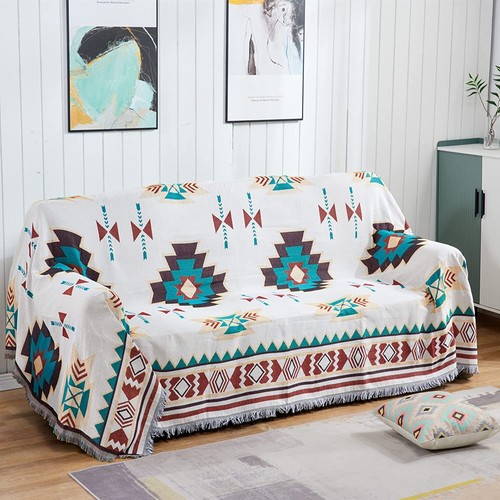 Tapestry Sun Woven Throw Blanket Celestial Moon Stars Reversible Area Rug Fringe - Picture 49 of 72