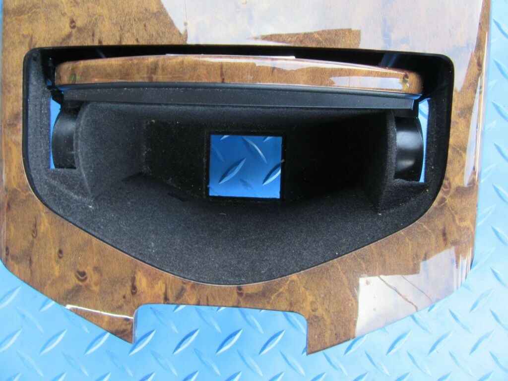 Maserati Quattroporte center console compartment trim panel wood #8575