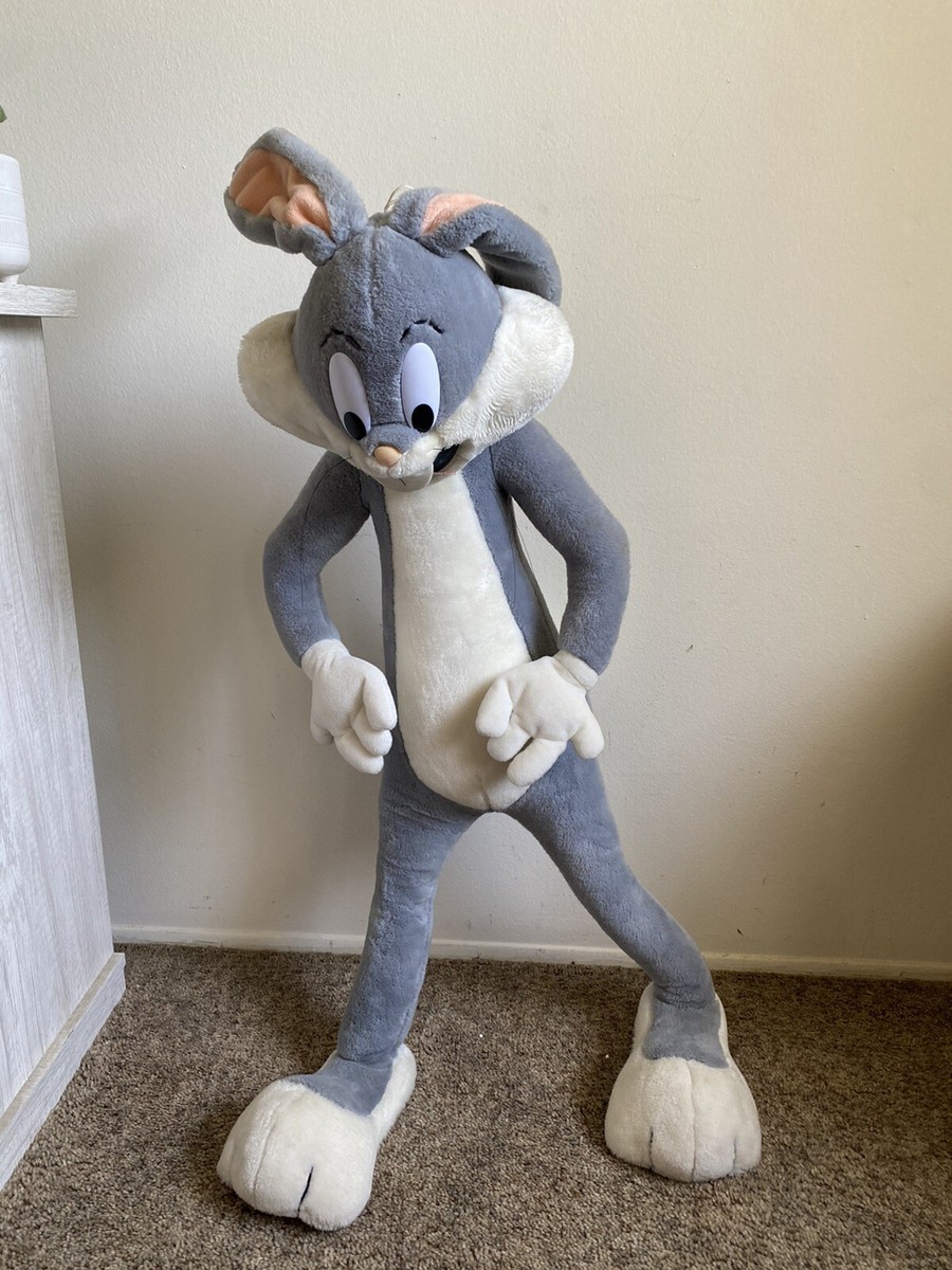 Bugs Bunny Vintage 1989 Plush Jumbo 40” Warner Bros “Mighty
