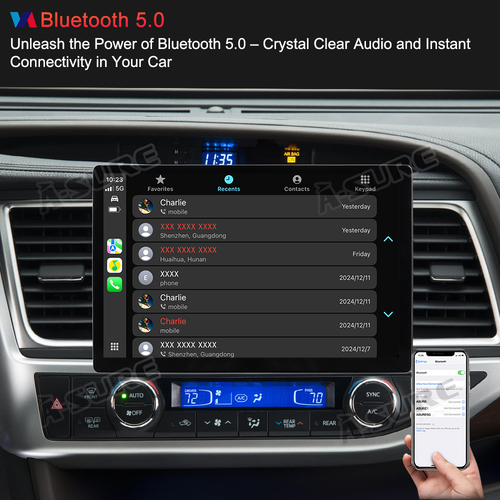 13.1" 2K 4+64GB Stereo Radio For Toyota Highlander 2014-2019 Android 14 Carplay - Picture 13 of 21
