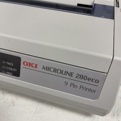 Oki Microline  280 Eco 9 Pin Printer 220-240Vac 50/60Hz 0.5A No Power On Sell As